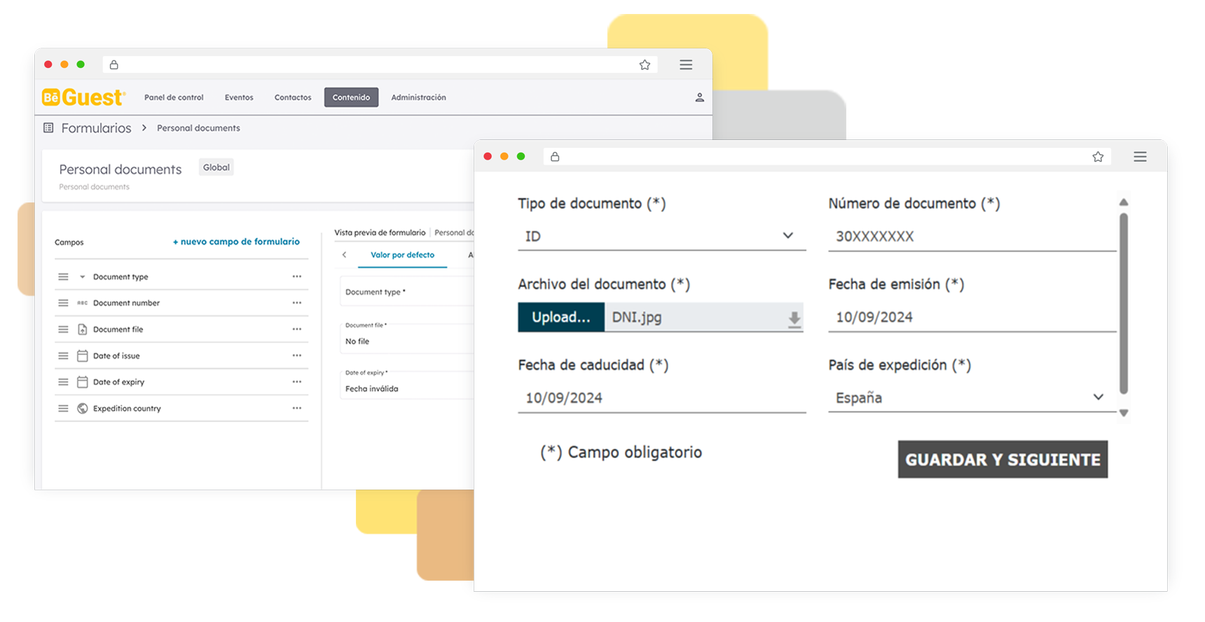 Formularios personalizados para eventos con BeGuest para recopilar datos de asistentes y centralizar la información del evento Formularios personalizados para eventos con BeGuest para recopilar datos de asistentes y centralizar la información del evento