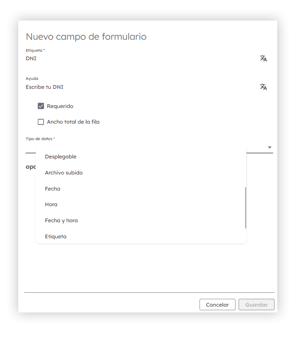 Crear formularios personalizados para eventos con múltiples tipos de campo desde la plataforma BeGuest Crear formularios personalizados para eventos con múltiples tipos de campo desde la plataforma BeGuest