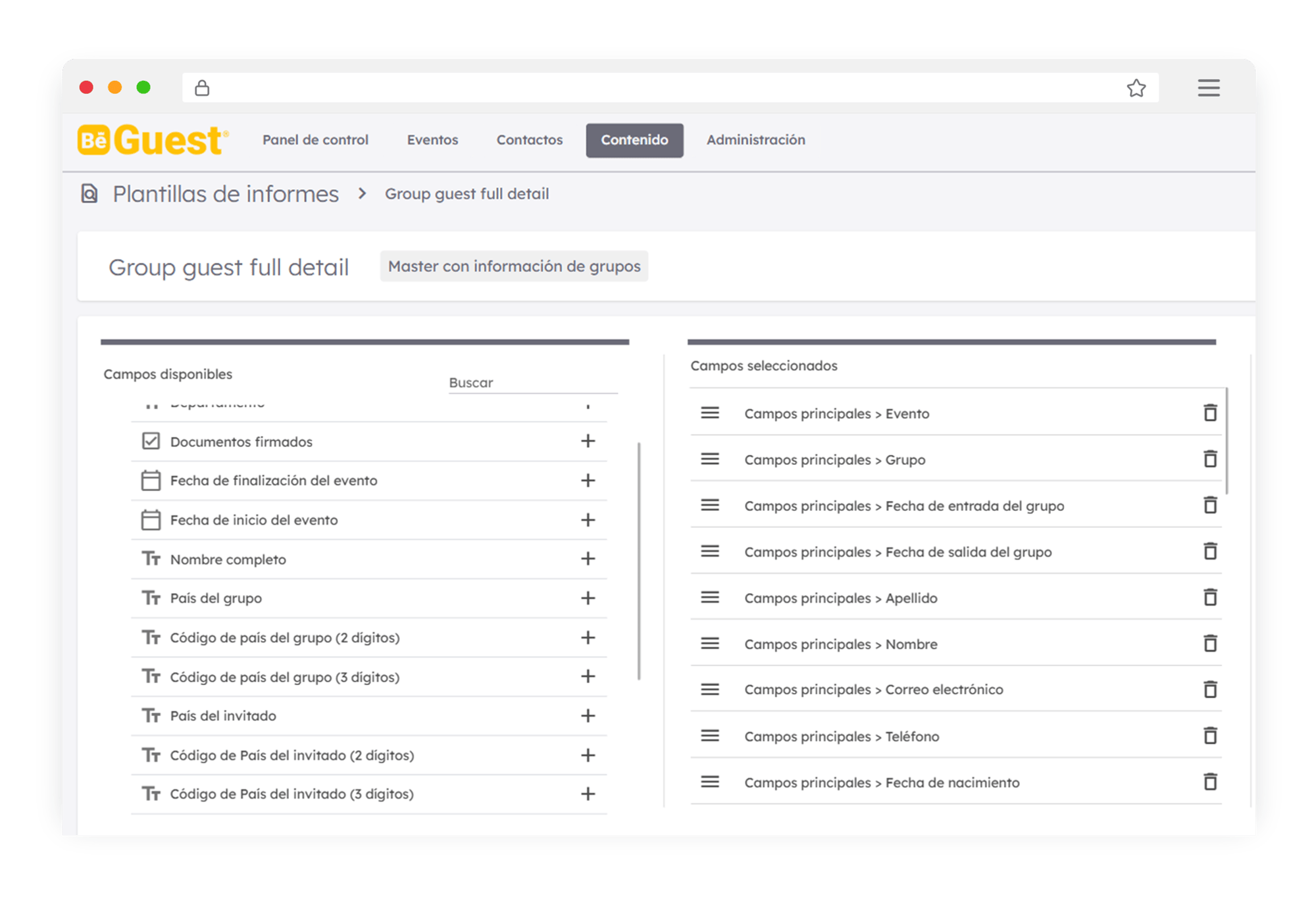 Crea informes a medida para eventos seleccionando y personalizando datos en BeGuest con exportación rápida a Excel Crea informes a medida para eventos seleccionando y personalizando datos en BeGuest con exportación rápida a Excel