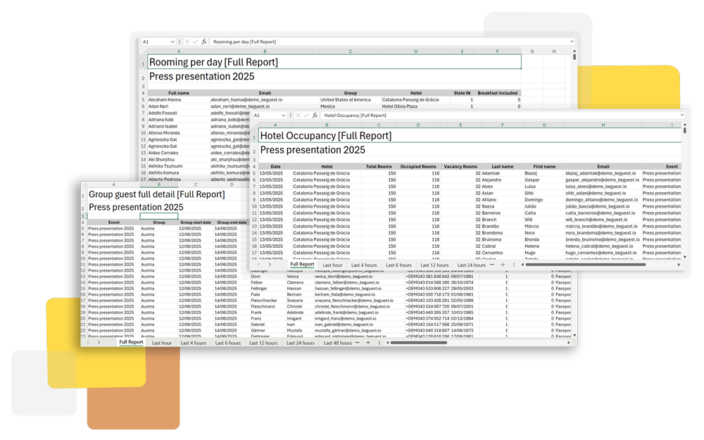 Generate detailed hotel rooming reports and guest occupancy reports for events with BeGuest Generate detailed hotel rooming reports and guest occupancy reports for events with BeGuest