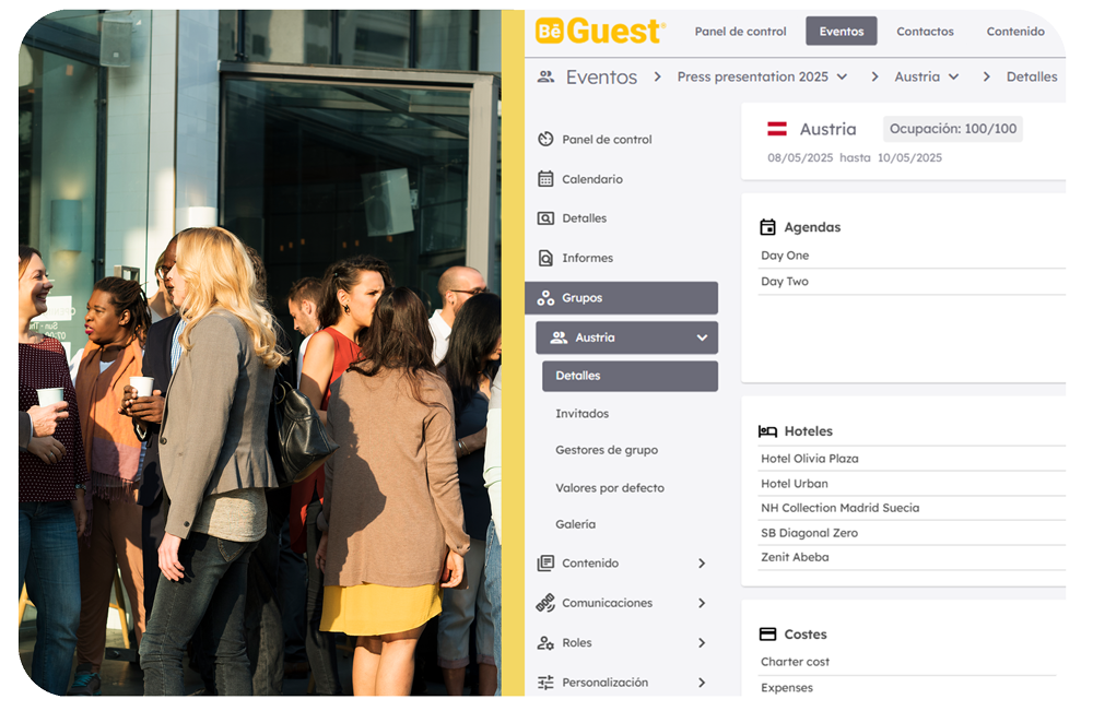 Segmentación de asistentes y experiencias personalizadas en eventos MICE con BeGuest Segmentación de asistentes y experiencias personalizadas en eventos MICE con BeGuest