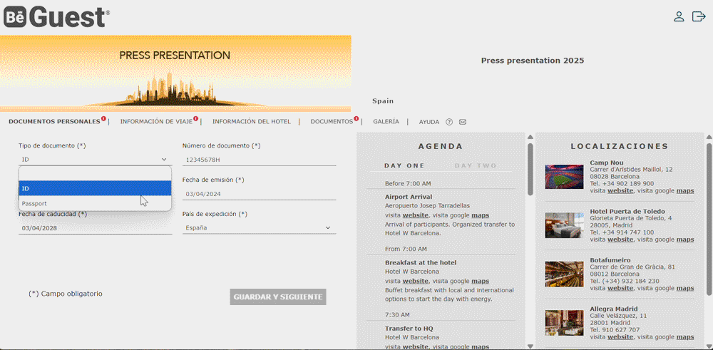 Centraliza toda la comunicación del evento con el portal del invitados de BeGuest para una experiencia fluida" Centraliza toda la comunicación del evento con el portal del invitados de BeGuest para una experiencia fluida"