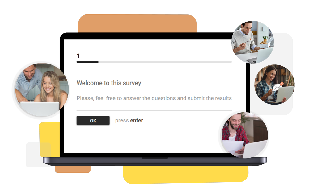 BeGuest software de gestión de eventos mostrando encuesta de satisfacción para recoger opiniones de invitados BeGuest software de gestión de eventos mostrando encuesta de satisfacción para recoger opiniones de invitados