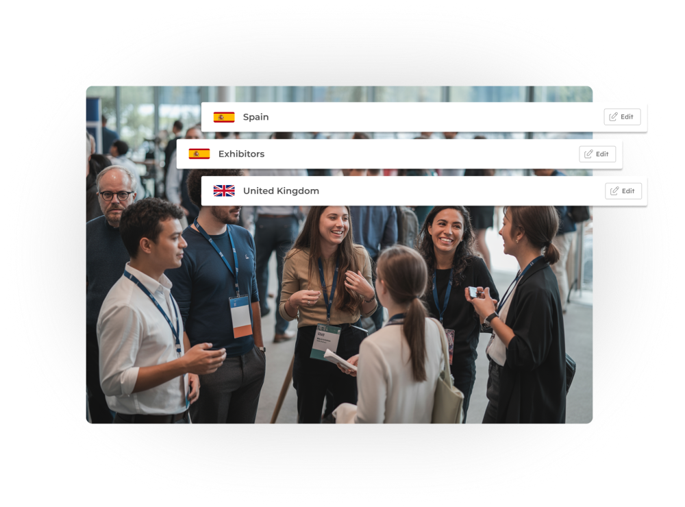  Survey segmentation to send targeted questions to different attendee profiles